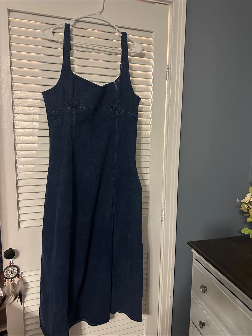 Umgee Navy Blue Midi Dress